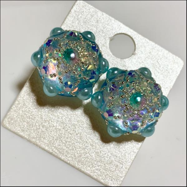 パールピアス(ブルー)