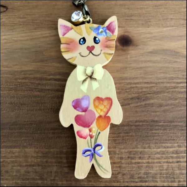ねこちゃんキーホルダー(茶トラ)