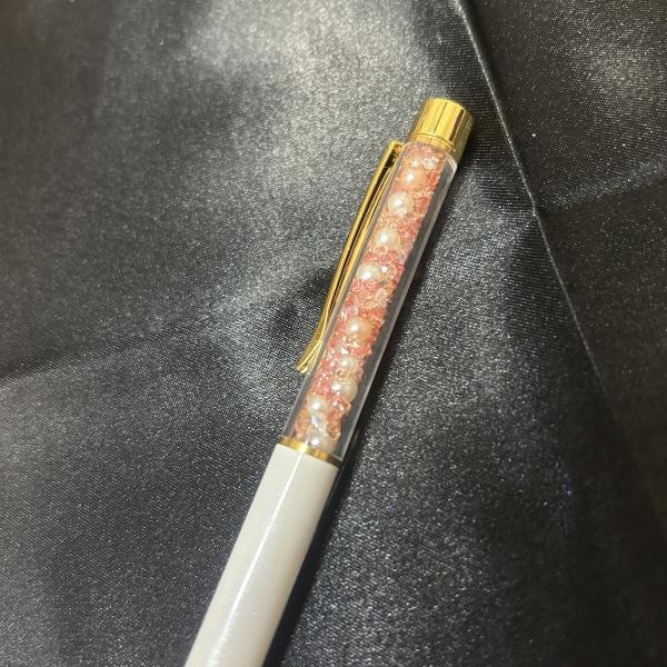 ボールペン 白✖️ピンク
