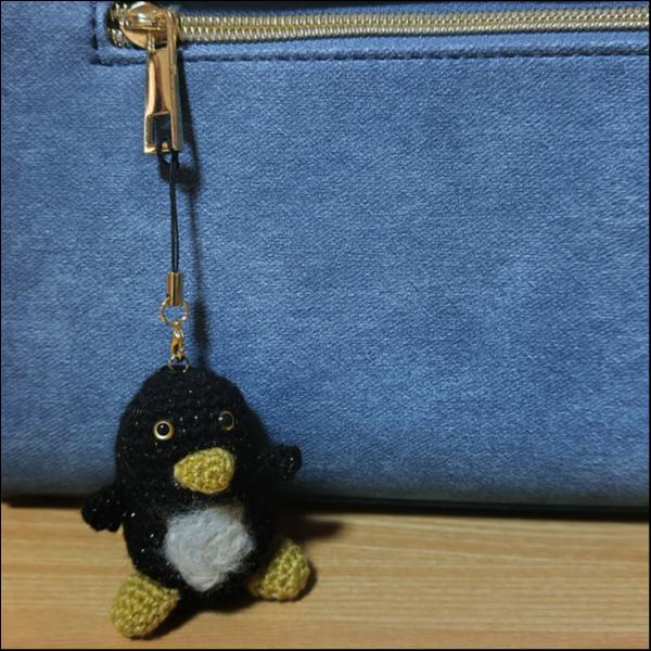 かわいい!キラキラ☆ペンギンくん(ブラック)