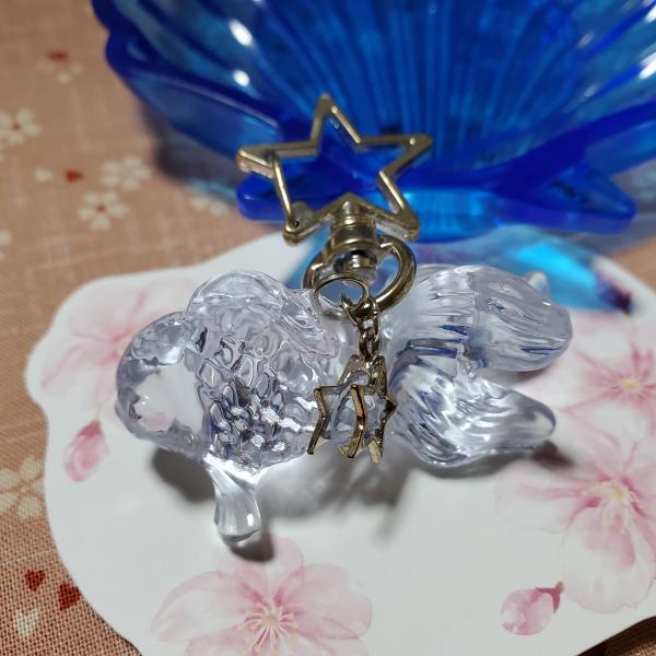 きんぎょキーホルダー（クリア）