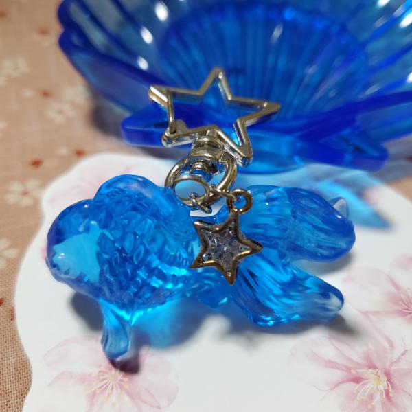 きんぎょキーホルダー（青）