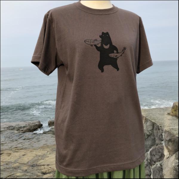 S・シャケくまTシャツ