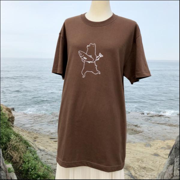 L・シャケくまTシャツ