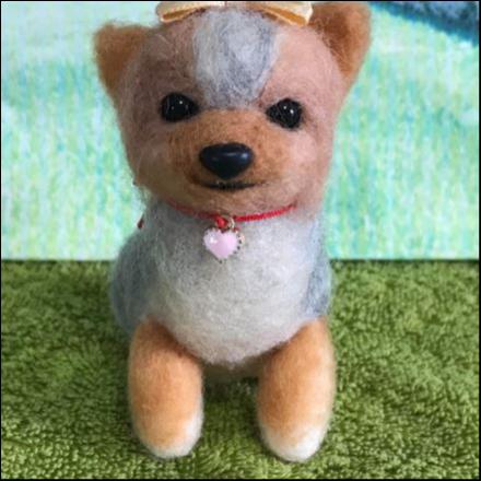 羊毛フェルト ヨークシャテリア