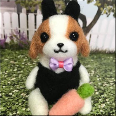 羊毛フェルト シーズーバニーガール