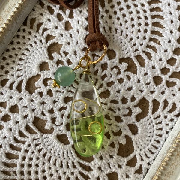 虹色花びらドロップ  黄緑