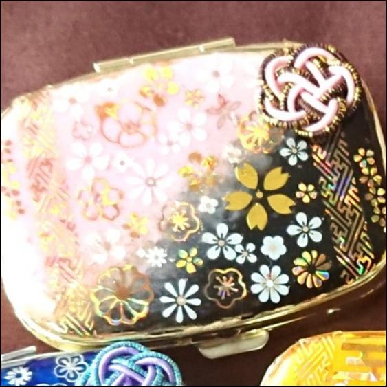 和柄ピルケース(小) 桜