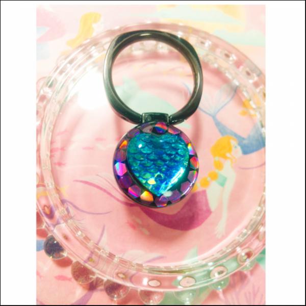 マーメイド・スマホリング(水色)