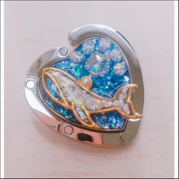 クジラ・バッグ・ハンガー(青)